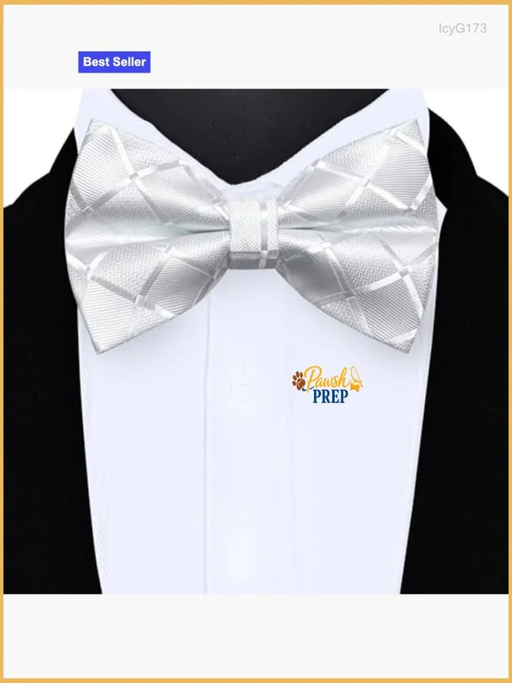 Silk Blend Pre-Tied Bow Tie Set with Pocket Square and Cufflinks
